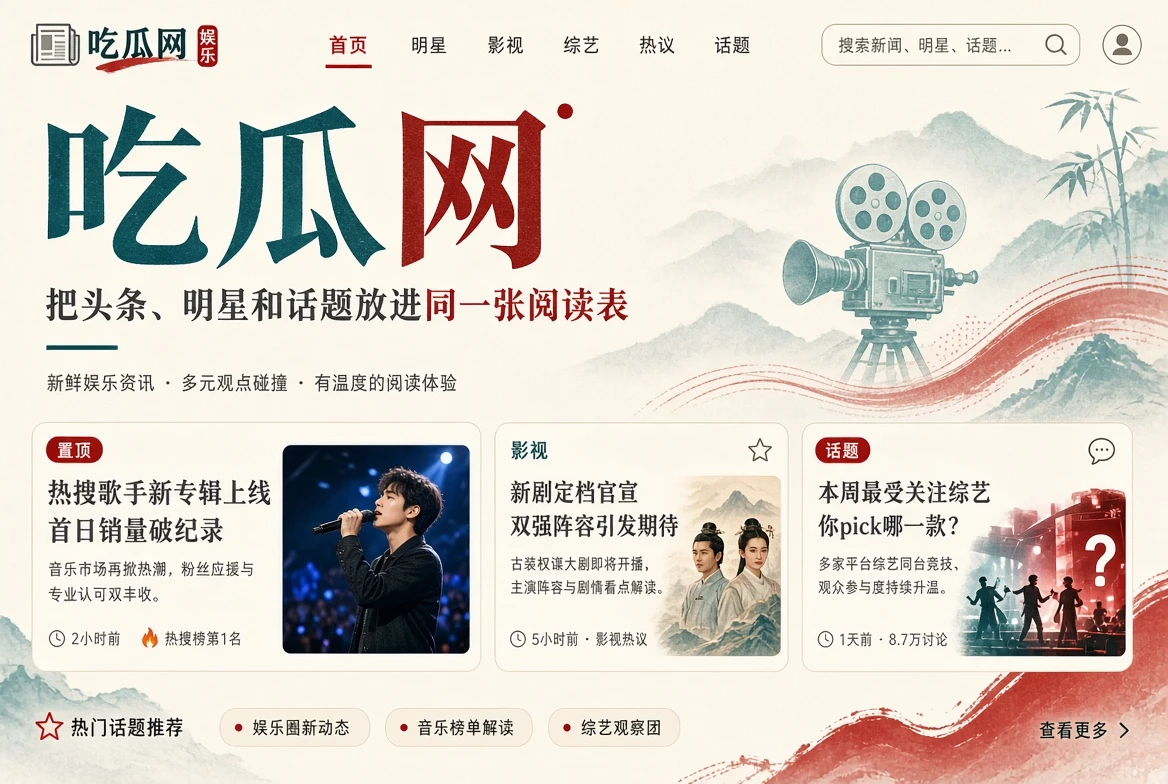 吃瓜网品牌主题视觉